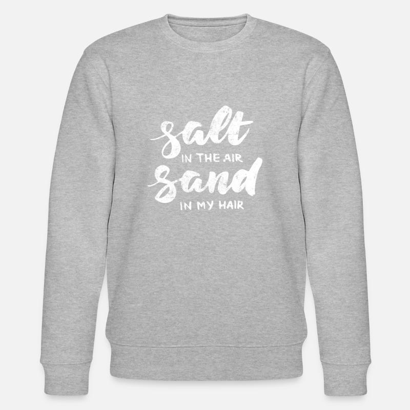 Salt sand beach summer - Stanley/Stella CHANGER Unisex Organic Sweatshirt - heather grey