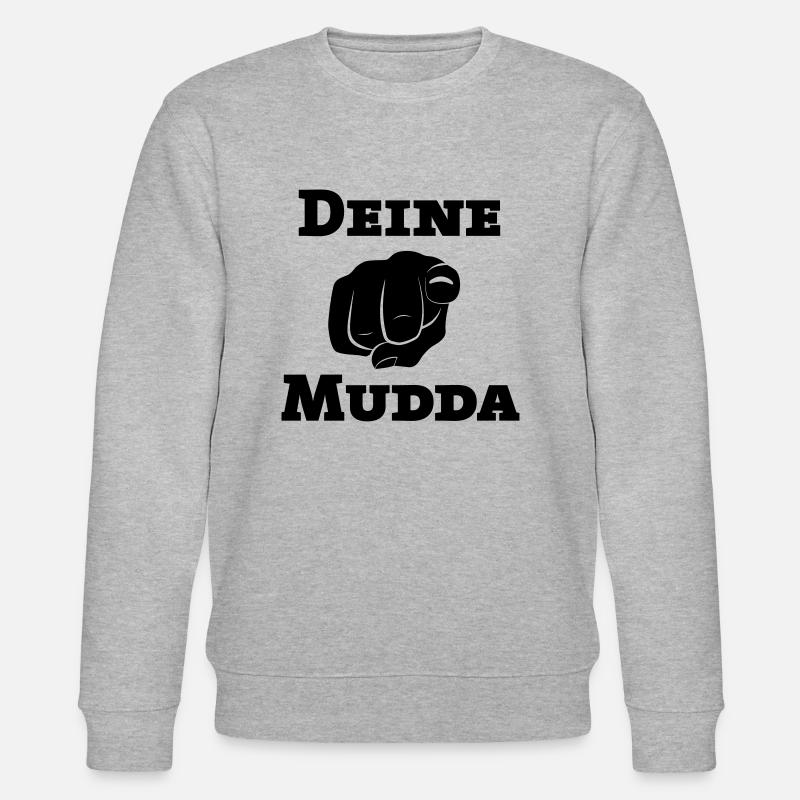 Deine Mudda - Stanley/Stella Unisex Bio-Sweatshirt CHANGER  - Grau meliert