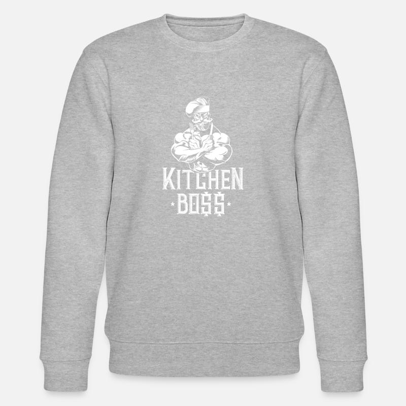 Chef Kitchens Cheff boss - Stanley/Stella CHANGER Unisex Organic Sweatshirt - heather grey