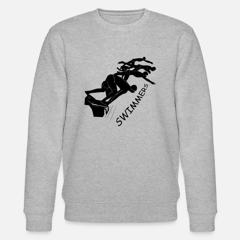 Swimmer - Stanley/Stella Unisex Bio-Sweatshirt CHANGER  - Grau meliert