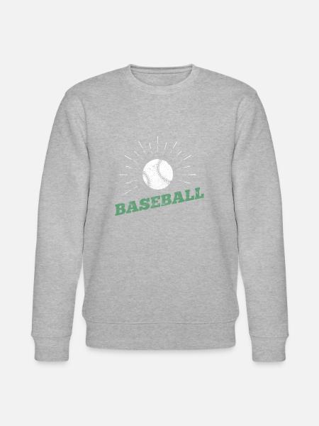 Baseball Sport Logo - Stanley/Stella CHANGER Unisex Organic Sweatshirt - heather grey