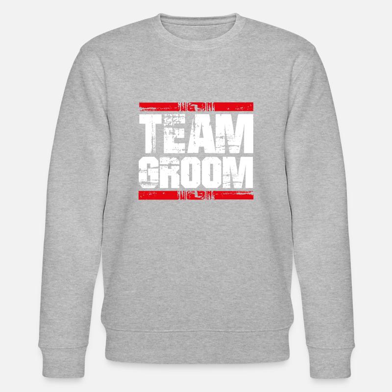Team groom - Stanley/Stella CHANGER Unisex Organic Sweatshirt - heather grey