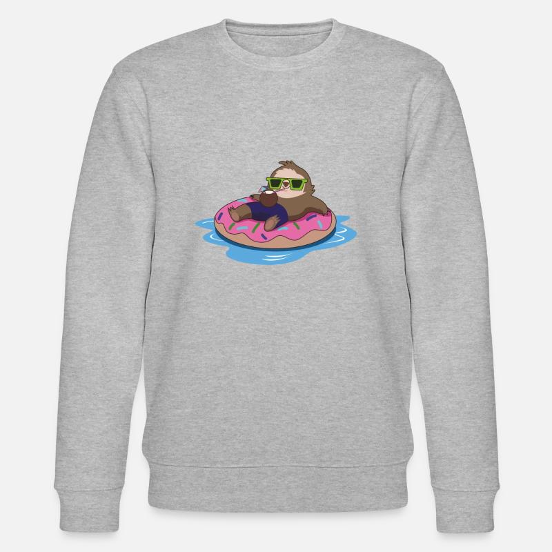 Faultier chillen sommer - Stanley/Stella Unisex Bio-Sweatshirt CHANGER  - Grau meliert