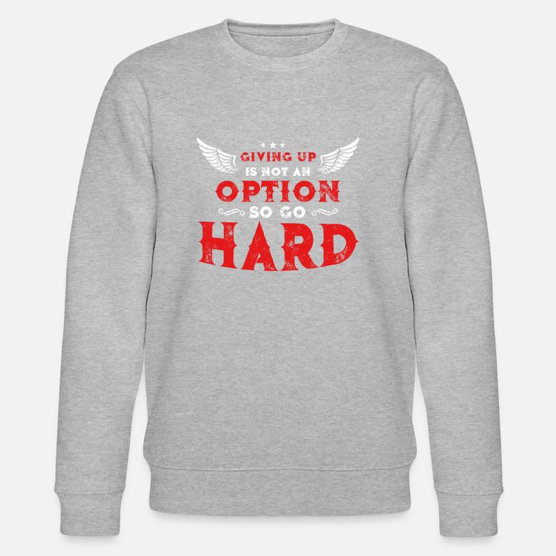 giving up option - Stanley/Stella Unisex Bio-Sweatshirt CHANGER  - Grau meliert