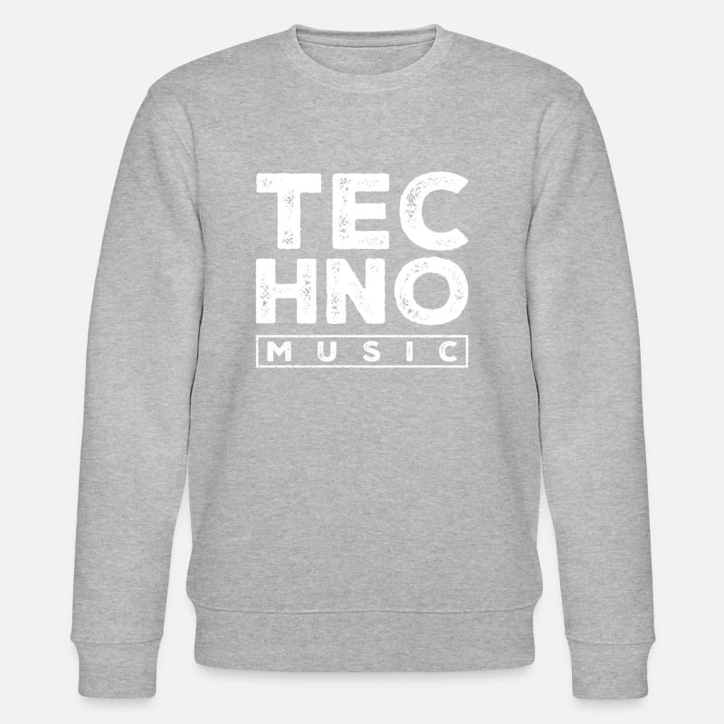 musique techno - Sweat bio CHANGER Stanley/Stella Unisexe - gris chiné
