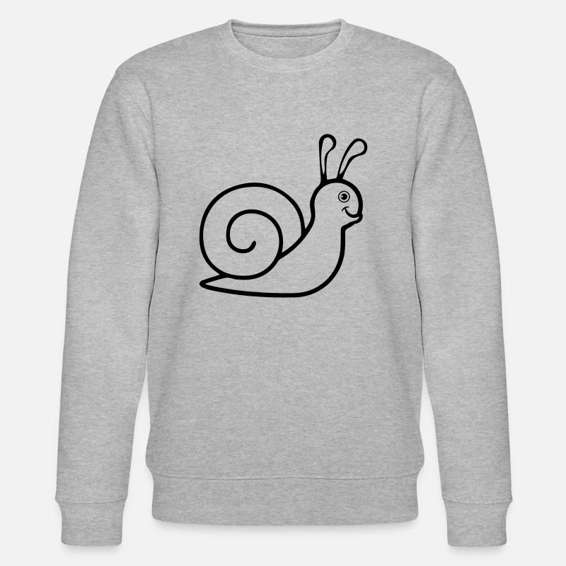escargot mignonne modèle doux - Sweat bio CHANGER Stanley/Stella Unisexe - gris chiné