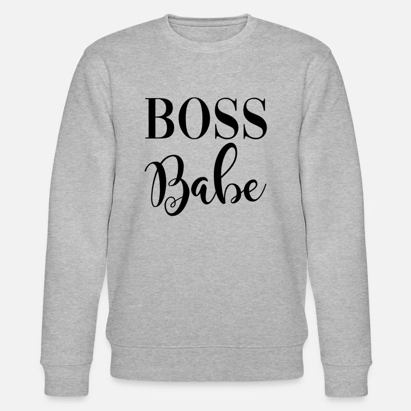 Boss Babe - Stanley/Stella Unisex Bio-Sweatshirt CHANGER  - Grau meliert