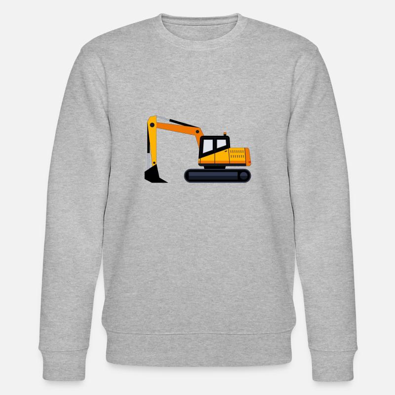 Bagger Geschenk Geschenkidee - Stanley/Stella Unisex Bio-Sweatshirt CHANGER  - Grau meliert