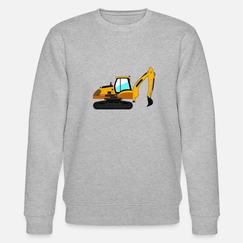 Bagger Geschenk Geschenkidee - Stanley/Stella Unisex Bio-Sweatshirt CHANGER  - Grau meliert