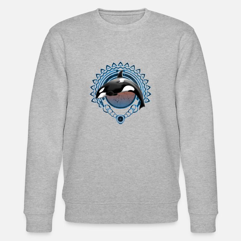 Orca Killerwal - Stanley/Stella Unisex Bio-Sweatshirt CHANGER  - Grau meliert