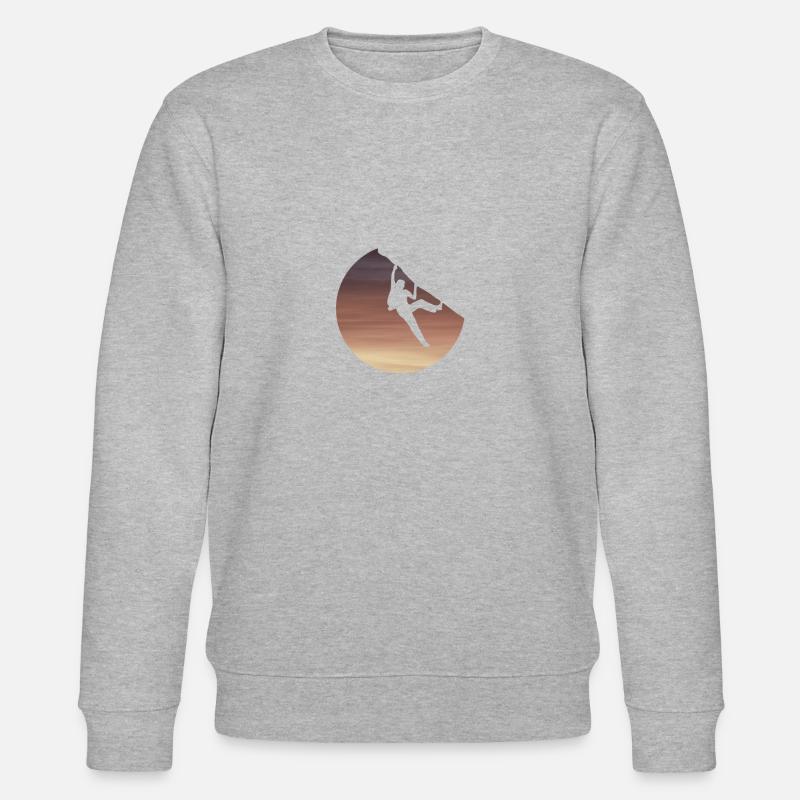 Klettern - Stanley/Stella Unisex Bio-Sweatshirt CHANGER  - Grau meliert