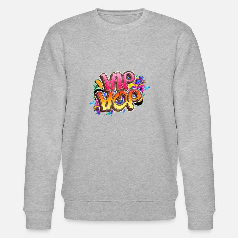 HipHop Graffiti Geschenk Geschenkidee - Stanley/Stella Unisex Bio-Sweatshirt CHANGER  - Grau meliert