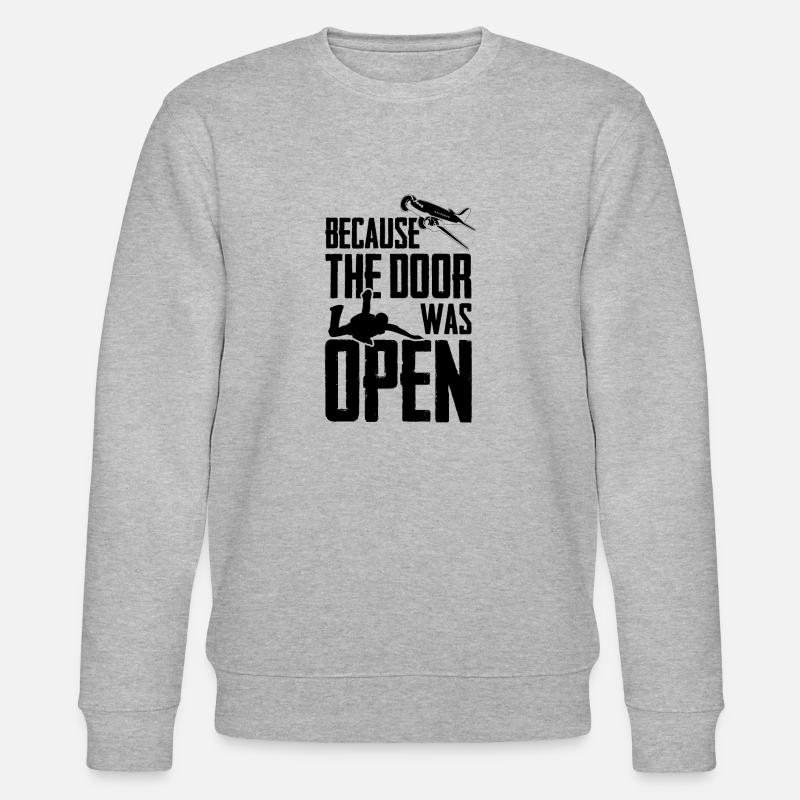 Skydiving | Skydive Skydiver Flugzeug Geschenkidee - Stanley/Stella Unisex Bio-Sweatshirt CHANGER  - Grau meliert