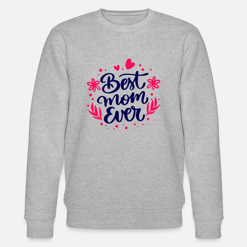 Best mom ever - Stanley/Stella Unisex Bio-Sweatshirt CHANGER  - Grau meliert