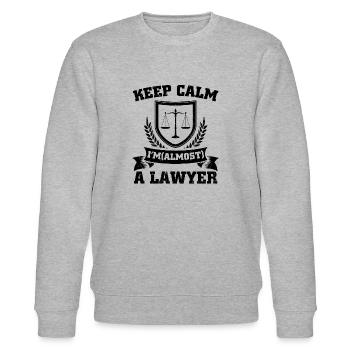 Profession d'avocat | Avocats Juristes Jura BGB Cadeaux - Sweat bio CHANGER Stanley/Stella Unisexe - gris chiné - Devant - Nik (191cm) & Marisol (170cm)