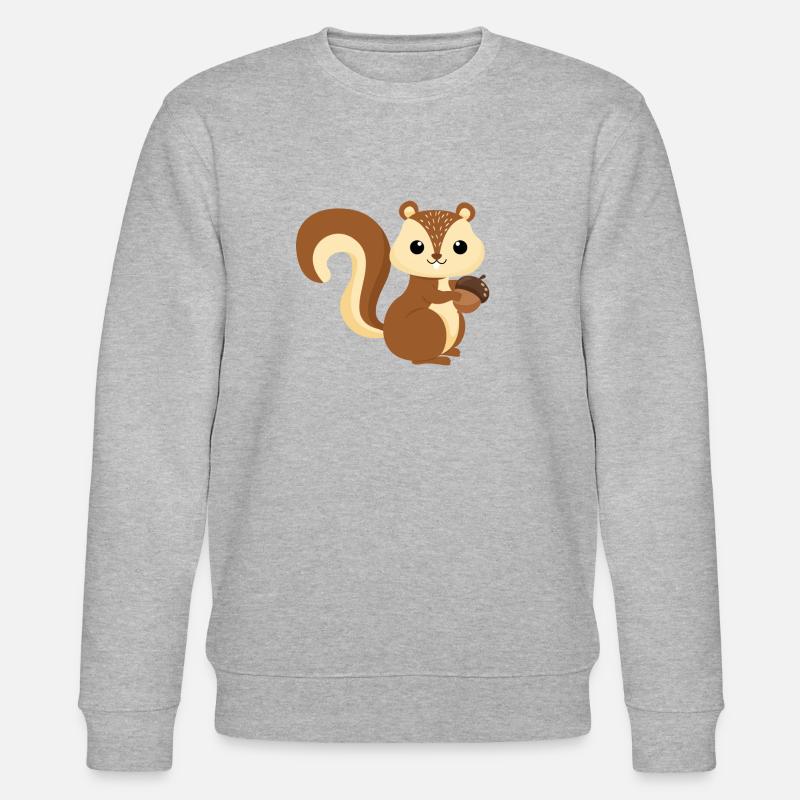 Eichhörnchen - Stanley/Stella Unisex Bio-Sweatshirt CHANGER  - Grau meliert