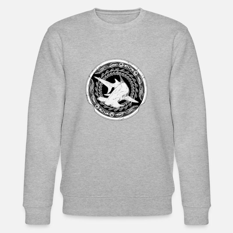 Bimini Hammerhai - Stanley/Stella Unisex Bio-Sweatshirt CHANGER  - Grau meliert