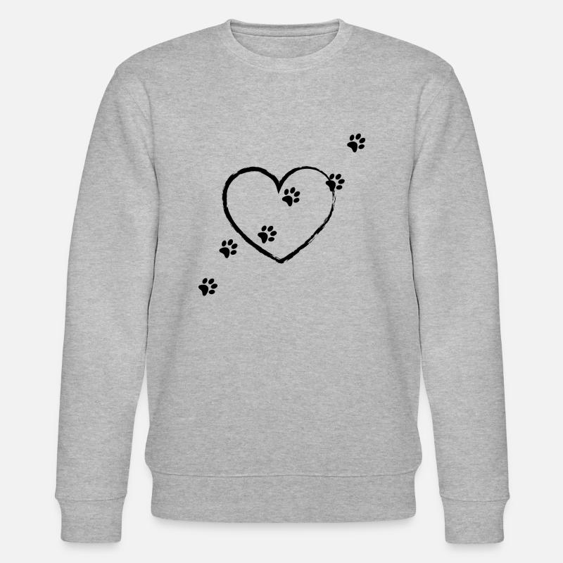 Empreinte de pattes - Sweat bio CHANGER Stanley/Stella Unisexe - gris chiné