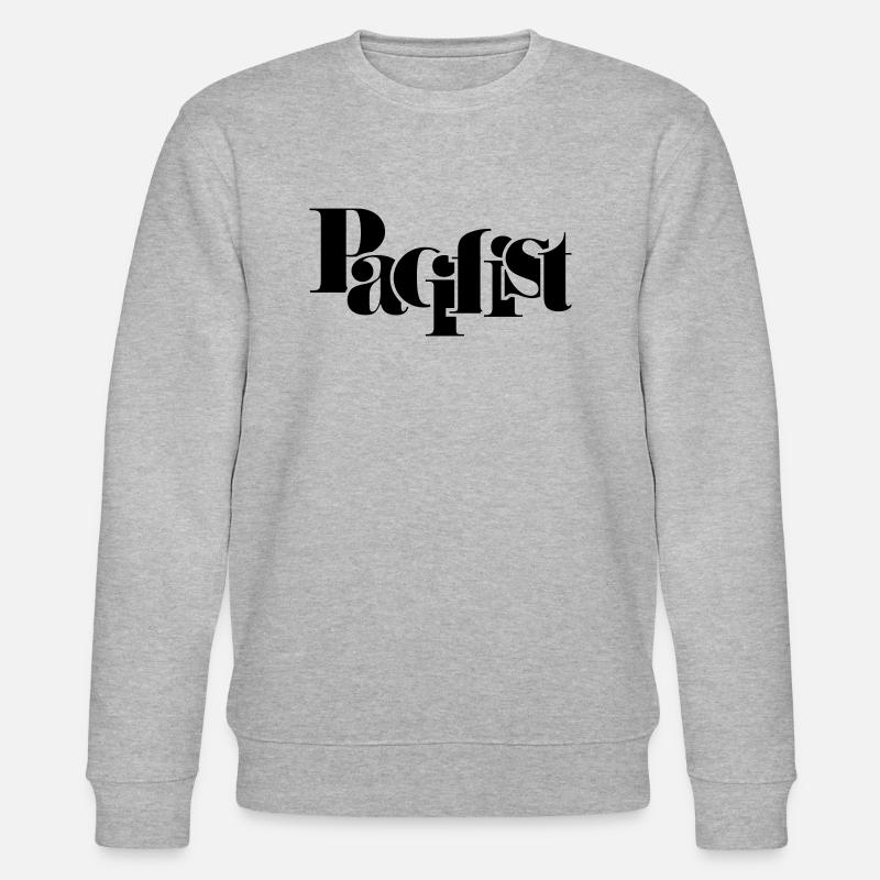 Pacifist - Stanley/Stella Unisex Bio-Sweatshirt CHANGER  - Grau meliert