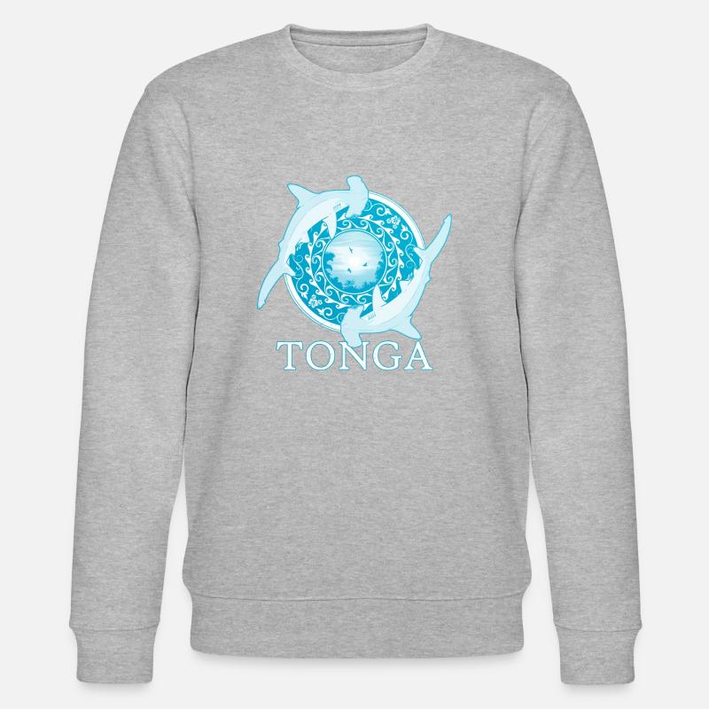 Hammerhead sharks Tonga Pride - Stanley/Stella CHANGER Unisex Organic Sweatshirt - heather grey