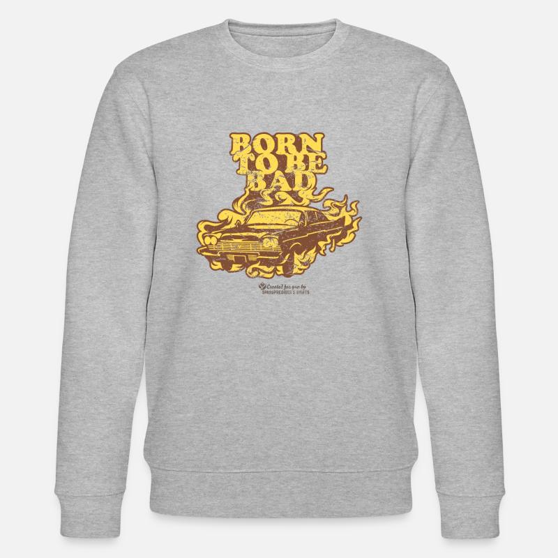 Born to be Bad - Stanley/Stella Unisex Bio-Sweatshirt CHANGER  - Grau meliert