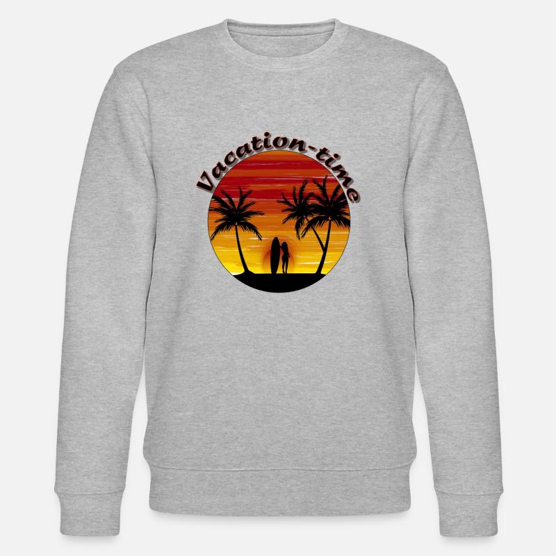 Vacation time - Stanley/Stella Unisex Bio-Sweatshirt CHANGER  - Grau meliert