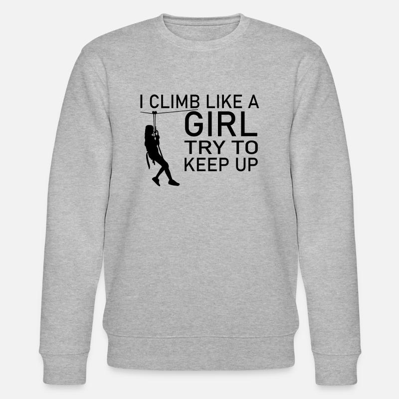 climbing - Stanley/Stella Unisex Bio-Sweatshirt CHANGER  - Grau meliert