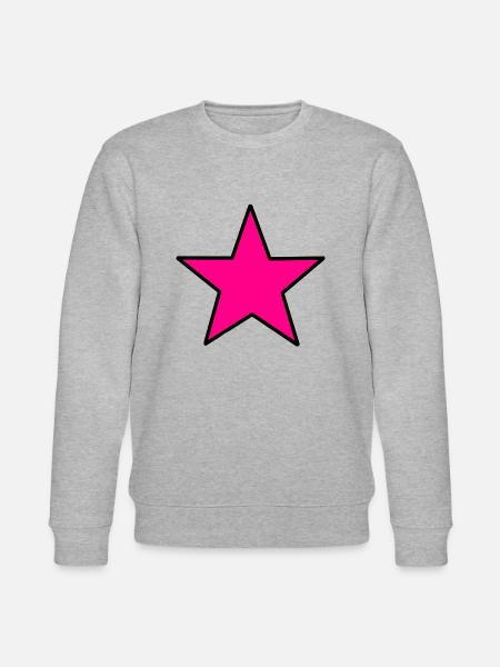 Pink Star - Stanley/Stella Unisex Bio-Sweatshirt CHANGER - Grau meliert