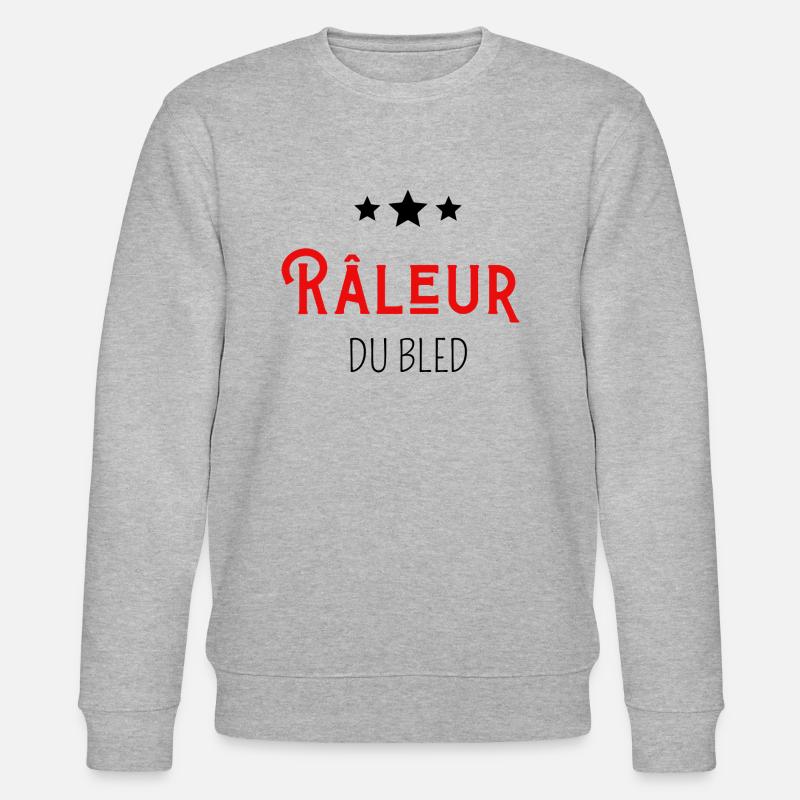 Râleur du bled - Sweat bio CHANGER Stanley/Stella Unisexe - gris chiné