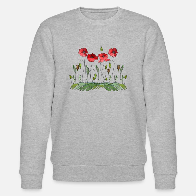 Fleur - Sweat bio CHANGER Stanley/Stella Unisexe - gris chiné