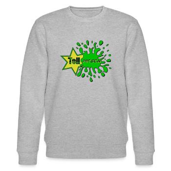 Tollpatsch - Stanley/Stella Unisex Bio-Sweatshirt CHANGER  - Grau meliert - Vorne - Nik (191cm) & Marisol (170cm)