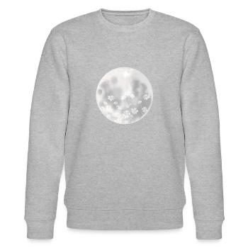 Silver moon - Stanley/Stella CHANGER Unisex Organic Sweatshirt - heather grey - Front - Nik (191cm) & Marisol (170cm)