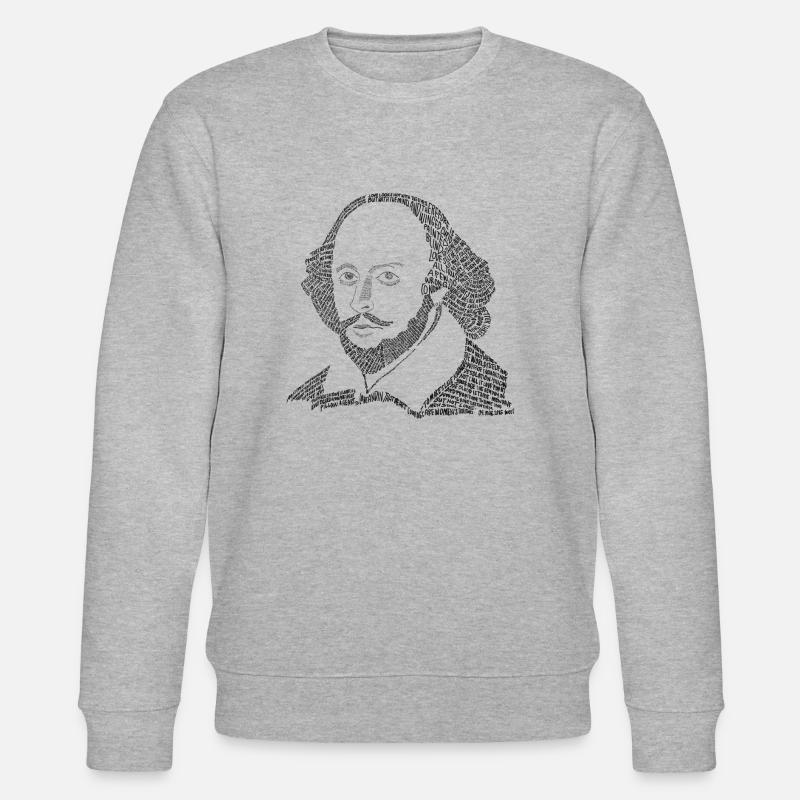 William Shakespeare - Stanley/Stella Unisex Bio-Sweatshirt CHANGER  - Grau meliert