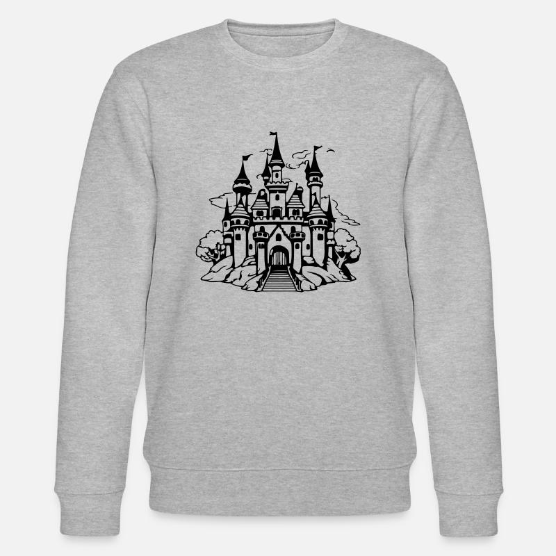 Märchenschloss - Stanley/Stella Unisex Bio-Sweatshirt CHANGER  - Grau meliert