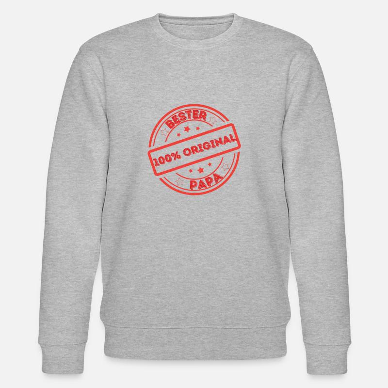 Meilleur papa - Sweat bio CHANGER Stanley/Stella Unisexe - gris chiné