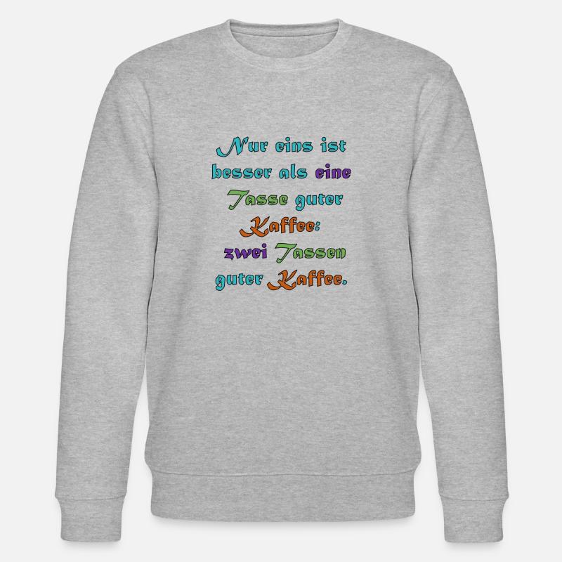 2 Tassen Kaffee - Stanley/Stella Unisex Bio-Sweatshirt CHANGER  - Grau meliert