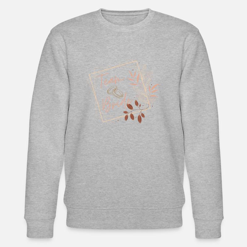 Team Bride - Stanley/Stella Unisex Bio-Sweatshirt CHANGER  - Grau meliert