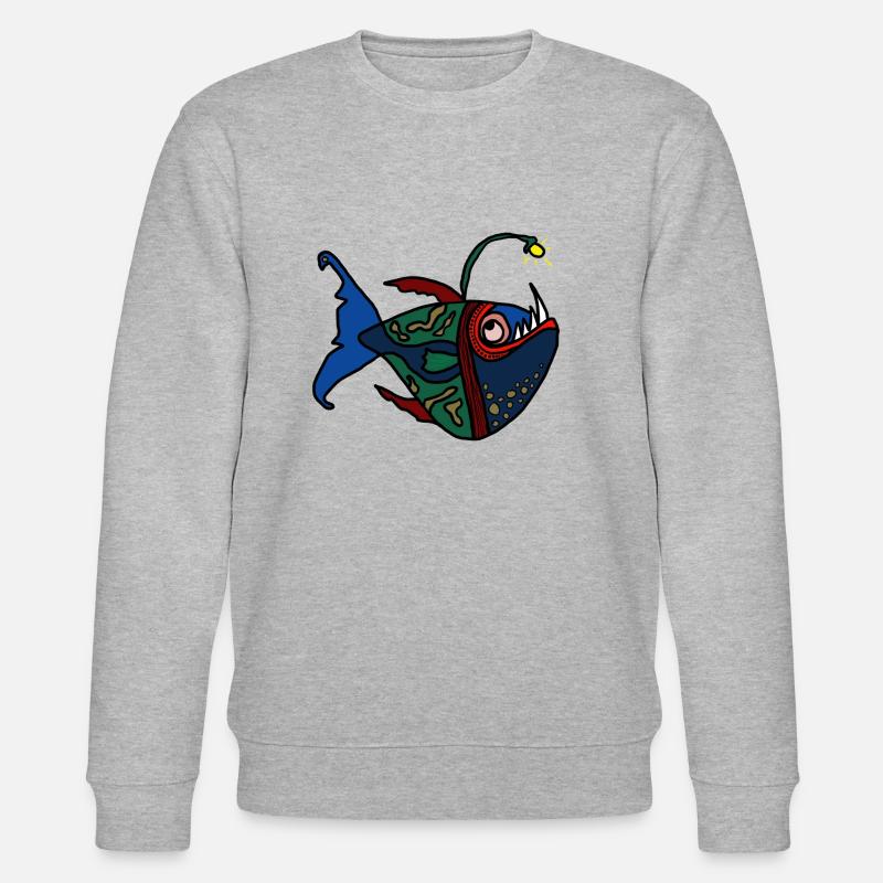 Anglerfisch - Stanley/Stella Unisex Bio-Sweatshirt CHANGER  - Grau meliert