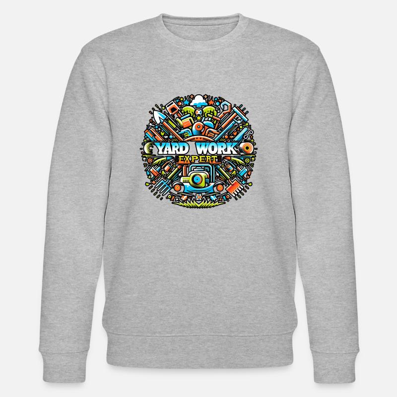 Yard Work Expert 18 - Stanley/Stella CHANGER Unisex Organic Sweatshirt - heather grey