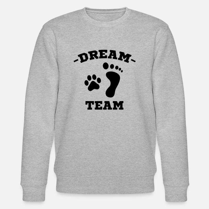 dream team - Stanley/Stella Unisex Bio-Sweatshirt CHANGER  - Grau meliert