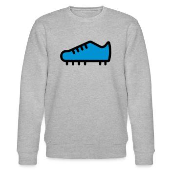 football boot - Stanley/Stella CHANGER Unisex Organic Sweatshirt - heather grey - Front - Nik (191cm) & Marisol (170cm)