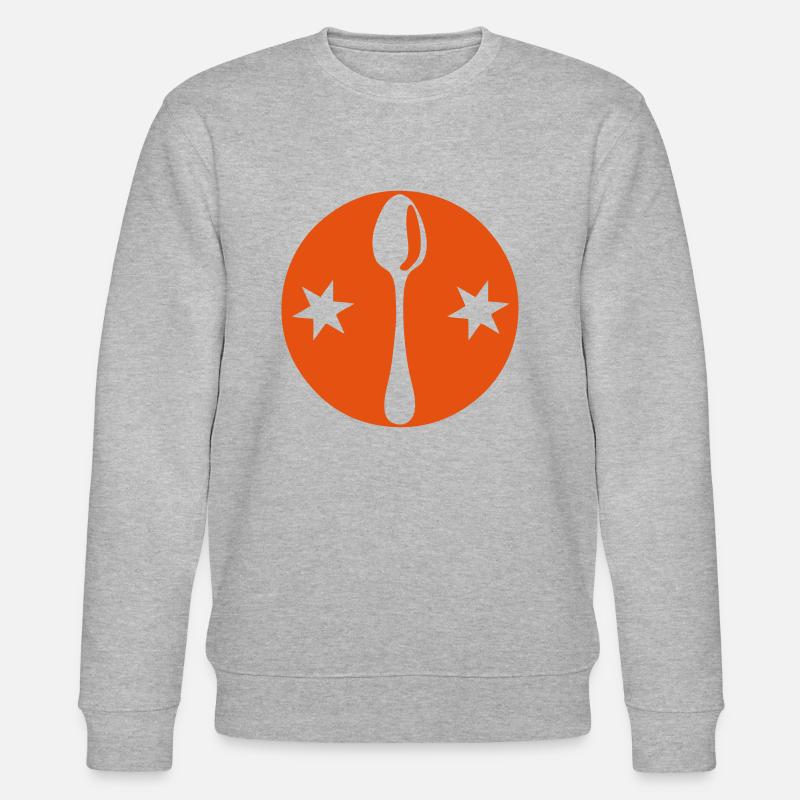 Löffel Logo Stempel - Stanley/Stella Unisex Bio-Sweatshirt CHANGER  - Grau meliert