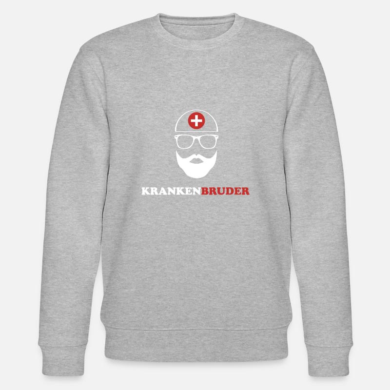 Krankenbruder - Stanley/Stella Unisex Bio-Sweatshirt CHANGER  - Grau meliert
