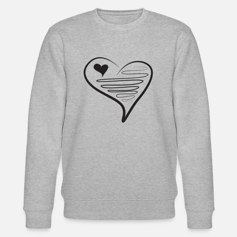 HEARTS 19 - Stanley/Stella Unisex Bio-Sweatshirt CHANGER  - Grau meliert