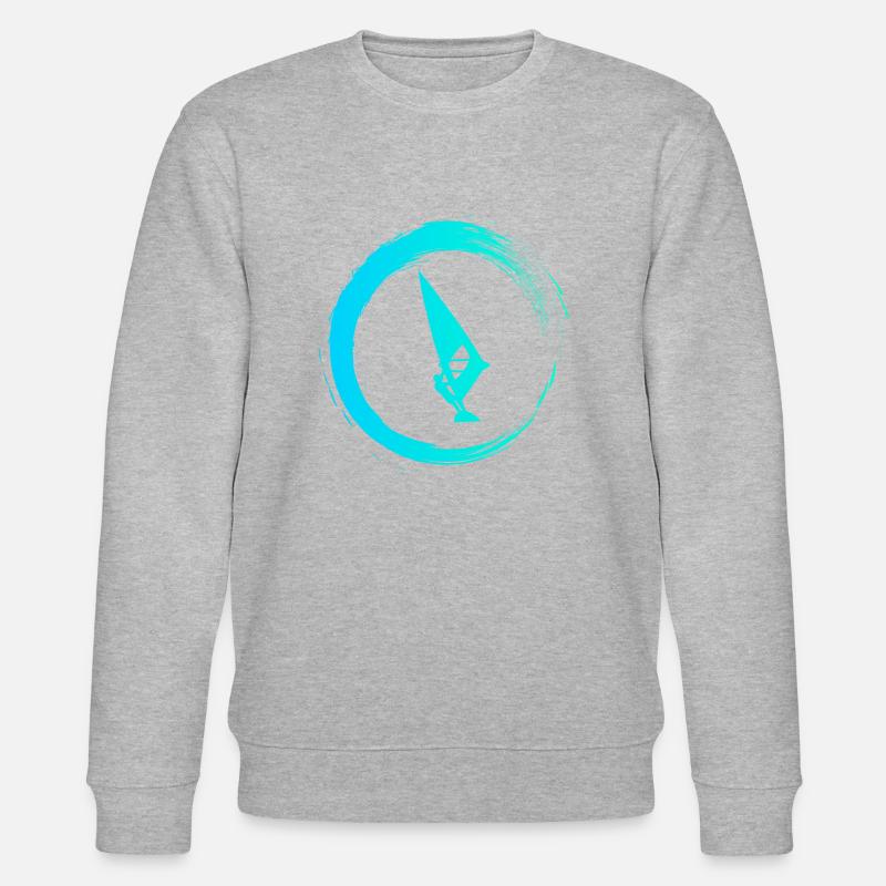 Windsurfer - Stanley/Stella Unisex Bio-Sweatshirt CHANGER  - Grau meliert
