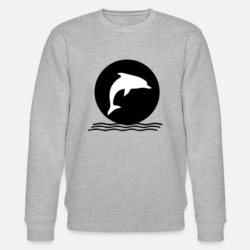 Dolphin Delfine - Stanley/Stella Unisex Bio-Sweatshirt CHANGER  - Grau meliert