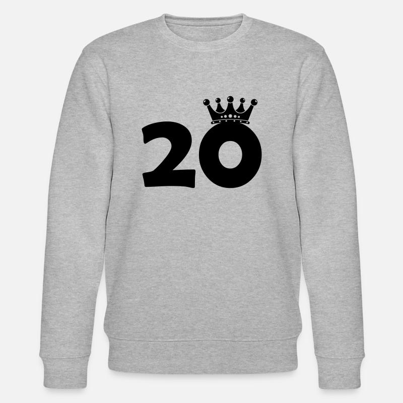 20 krone - Stanley/Stella Unisex Bio-Sweatshirt CHANGER  - Grau meliert