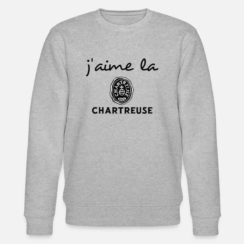 J'aime la CHARTREUSE - Sweat bio CHANGER Stanley/Stella Unisexe - gris chiné