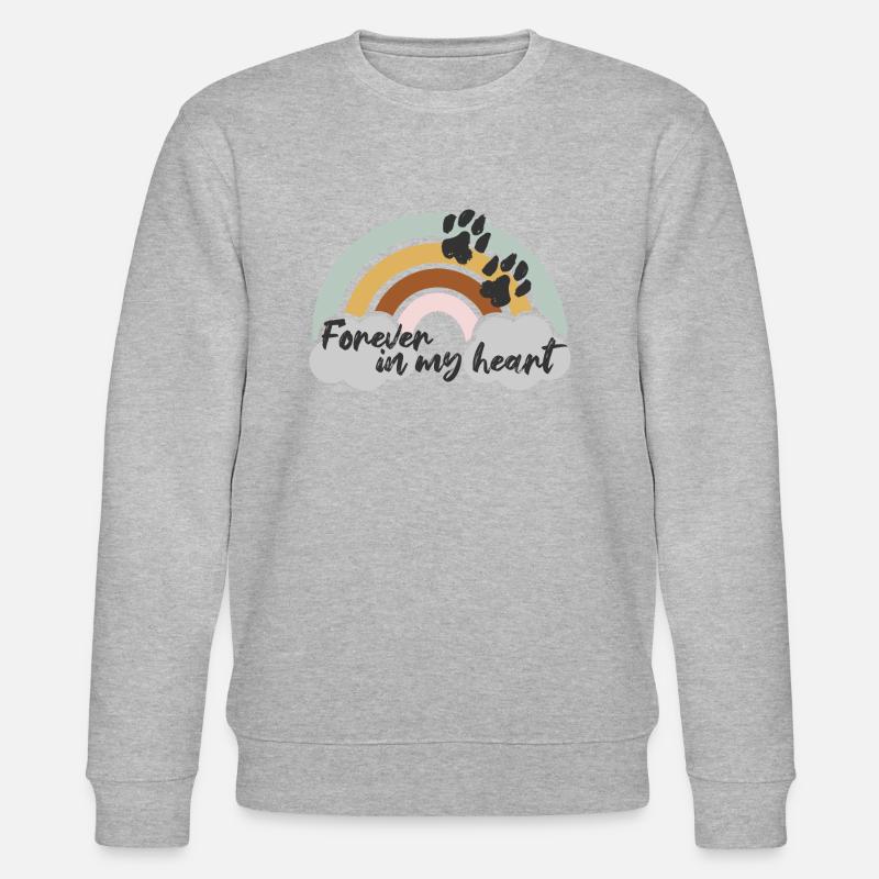 forever in my heart - Stanley/Stella Unisex Bio-Sweatshirt CHANGER - Grau meliert