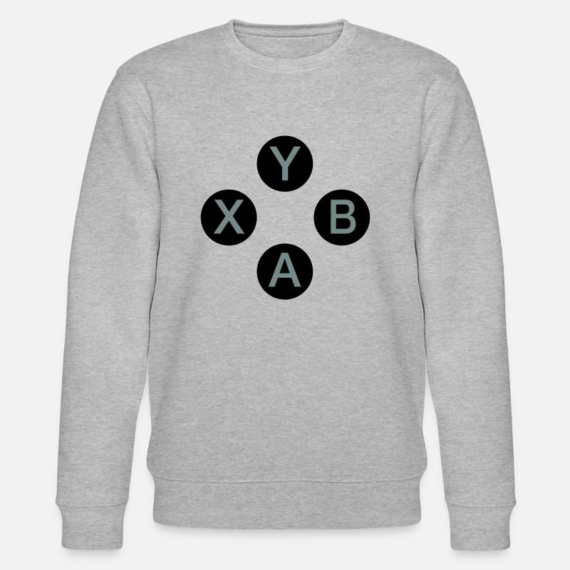 Gamecontroller-Tasten - Stanley/Stella Unisex Bio-Sweatshirt CHANGER  - Grau meliert